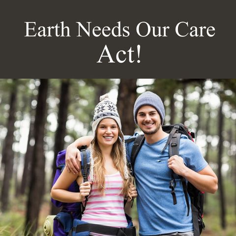 eco-conscious adventurers promoting earth conservation - Download Free Stock Templates Pikwizard.com