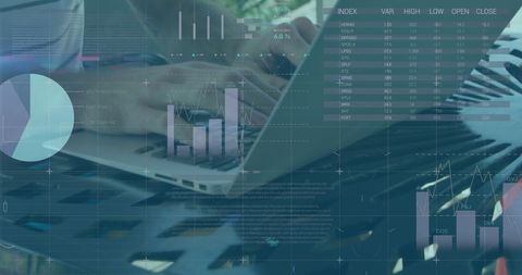 Modern Business Analysis with Integrated Infographics - Download Free Stock Images Pikwizard.com