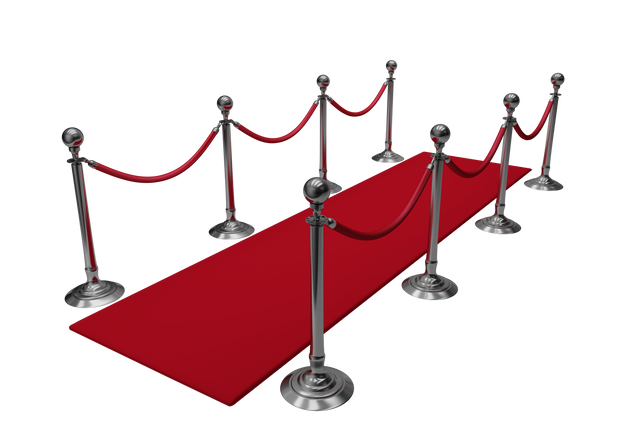 Luxury Red Carpet with Silver Crowd Barriers on Transparent Background - Download Free Stock Videos Pikwizard.com