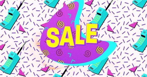 Funky Retro Style Sale Promotion Design