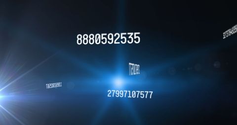Floating Numbers Glowing Blue Digital Data - Download Free Stock Images Pikwizard.com