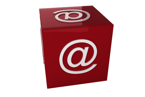email symbol on red transparent cube isolated - Download Free Stock Videos Pikwizard.com