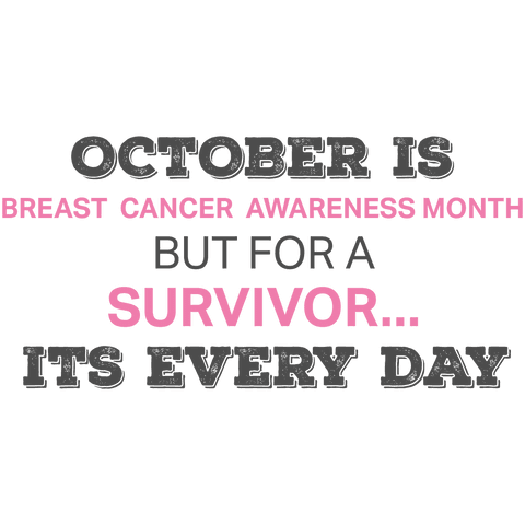 Transparent Breast Cancer Awareness Month Survivor Text - Download Free Stock Videos Pikwizard.com