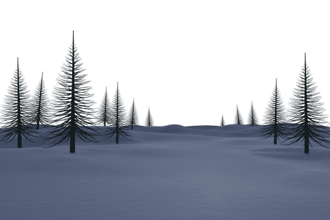 transparent snowy landscape with bare trees in winter - Download Free Stock Videos Pikwizard.com