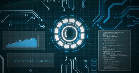Futuristic Interface with Digital Data Visualizations - Download Free Stock Images Pikwizard.com
