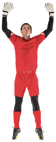 Caucasian Footballer Jumping Mid-Air Transparent Background - Download Free Stock Videos Pikwizard.com