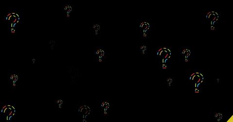 Colorful Question Marks on Black Background - Download Free Stock Images Pikwizard.com