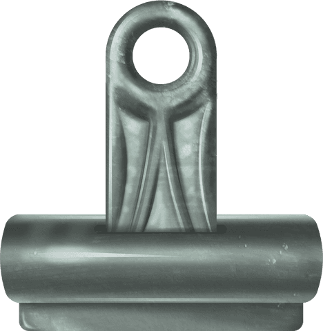 Silver abstract clip on transparent background for design projects