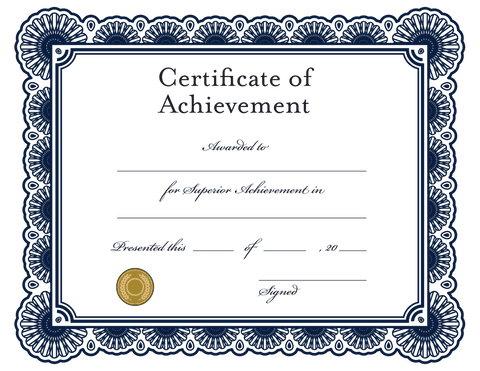 elegant certificate of achievement on transparent background illustration - Download Free Stock Videos Pikwizard.com