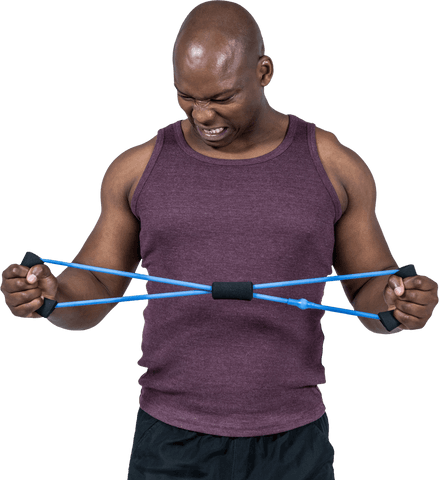 transparent fit man exercising with resistance band for workout - Download Free Stock Videos Pikwizard.com