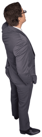 transparent overhead view of businessman adjusting glasses - Download Free Stock Videos Pikwizard.com
