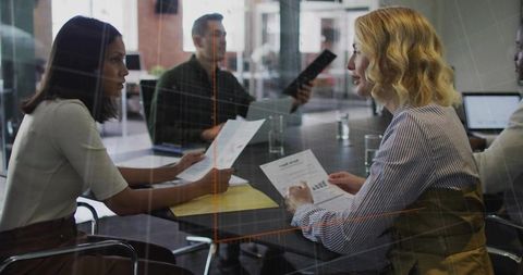 Diverse Business Team in Modern Office Meeting