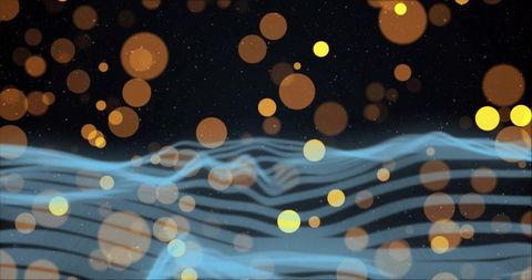 Dynamic Waveform and Bokeh Abstraction in Futuristic Design