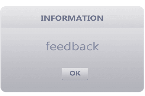 Feedback Popup with OK Button on Transparent Background - Download Free Stock Videos Pikwizard.com
