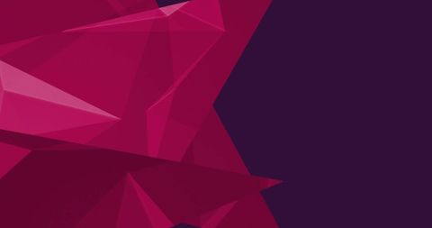 Abstract Red Geometric Shapes on Black Background