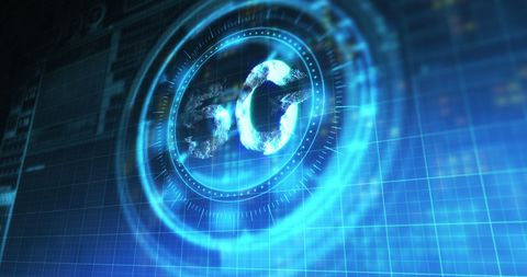 5G Technology in Digital Display Simulating Communication Networks - Download Free Stock Images Pikwizard.com