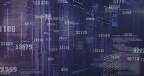 Digital Data Processing in Server Room with Interface Overlay - Download Free Stock Images Pikwizard.com