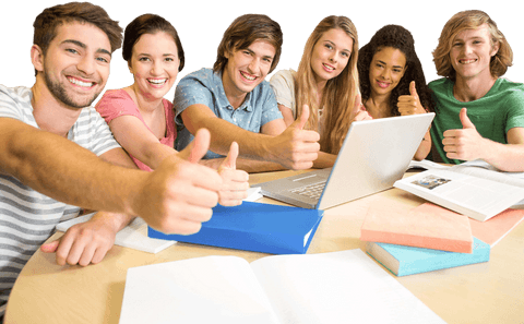 transparent smiling college students giving thumbs up - Download Free Stock Videos Pikwizard.com
