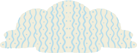 Abstract wavy pattern shape on transparent background: modern decorative design