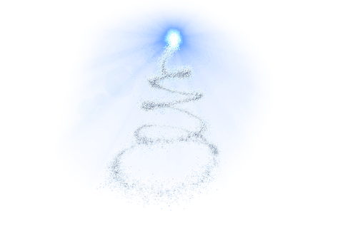 glowing abstract christmas tree on transparent background - Download Free Stock Videos Pikwizard.com