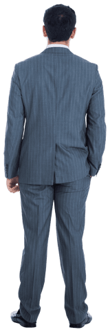 Businessman in Suit Standing with Transparent Background