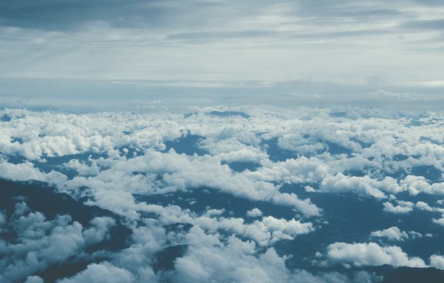 Breathtaking Aerial View Above Fluffy Clouds - Download Free Stock Photos Pikwizard.com