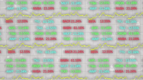 Animation of Stock Market Data with Digital Interface