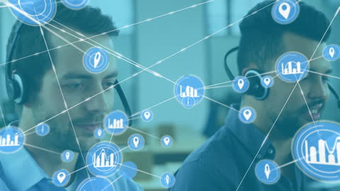 Global Networking Communication with Customer Support Team