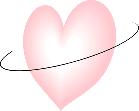 pink heart with ellipse orbit on transparent background - Download Free Stock Videos Pikwizard.com
