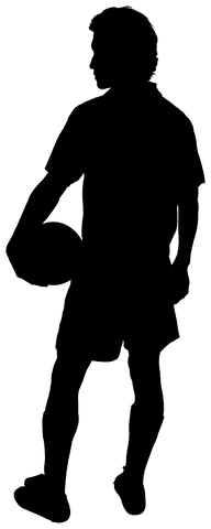 transparent png silhouette of male football player kicking ball - Download Free Stock Videos Pikwizard.com