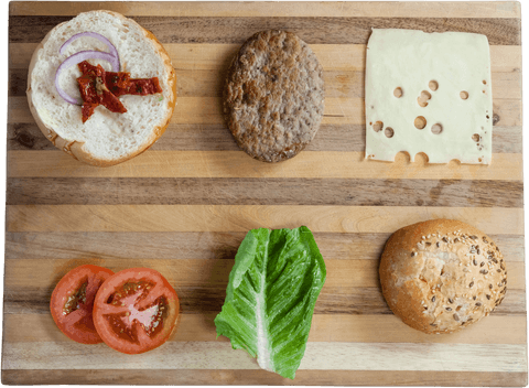 transparent arrangement of fresh hamburger ingredients - Download Free Stock Videos Pikwizard.com