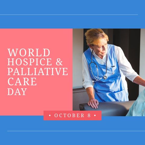 world hospice and palliative care poster design with caring doctor - Download Free Stock Templates Pikwizard.com