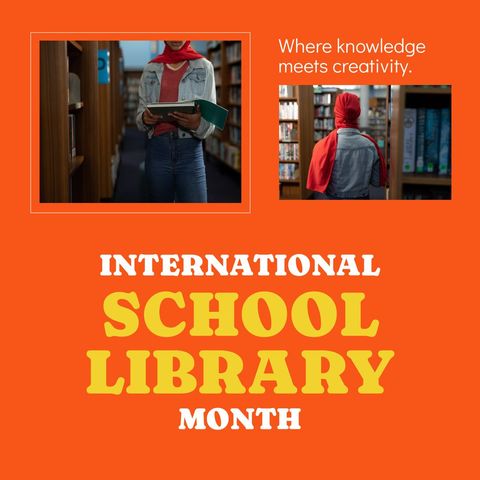 International School Library Month Celebration with Reading - Download Free Stock Templates Pikwizard.com