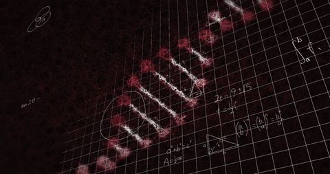 Mathematics and DNA Integration Conceptual Visual Representation