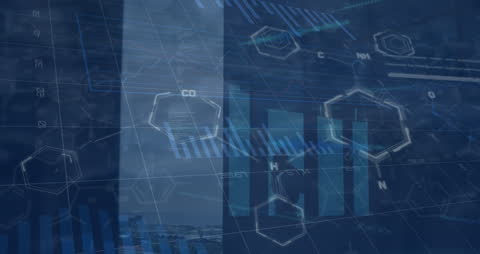 Conceptual Illustration of Chemistry and Financial Data Fusion
