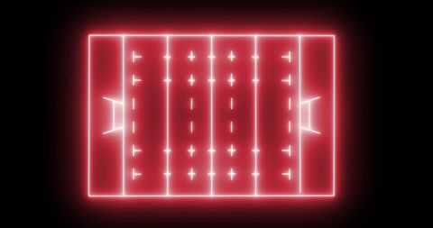 Glowing Neon Sports Field on Black Background - Download Free Stock Images Pikwizard.com