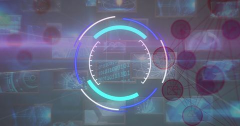 Futuristic Digital Interface with Binary Code and Data Visuals - Download Free Stock Images Pikwizard.com
