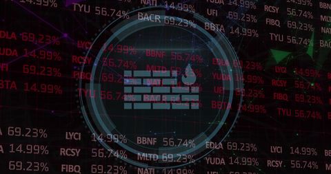 Abstract Digital Network Interface with Data Metrics - Download Free Stock Images Pikwizard.com