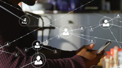 Network Connectivity Technology Concept with Smartphone