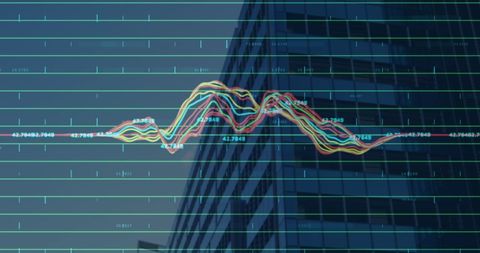 digital finance data processing over urban office building - Download Free Stock Images Pikwizard.com
