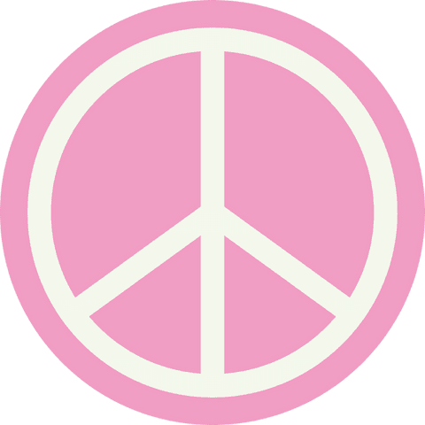 pink stylized peace sign on transparent background - Download Free Stock Videos Pikwizard.com