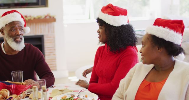 Family Celebrating Christmas Together in Warm and Festive Atmosphere - Download Free Stock Images Pikwizard.com