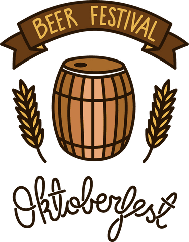 oktoberfest beer festival banner with barrel on transparent background - Download Free Stock Videos Pikwizard.com