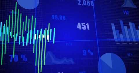 Analyzing Data Graphs in Digital Network Environment - Download Free Stock Images Pikwizard.com
