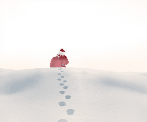 transparent background santa walking through snowy landscape - Download Free Stock Videos Pikwizard.com