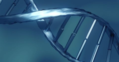Digital Render of Spinning Blue DNA Strand - Download Free Stock Images Pikwizard.com