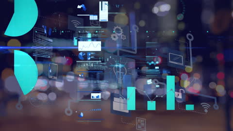 Data Analytics and Statistics Visualization Over City Lights