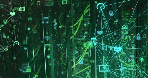 Digital Data Network in a Server Environment - Download Free Stock Images Pikwizard.com
