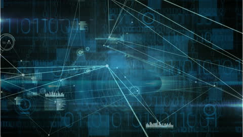 Dynamic Digital Interface with Flowing Connections and Data Streams