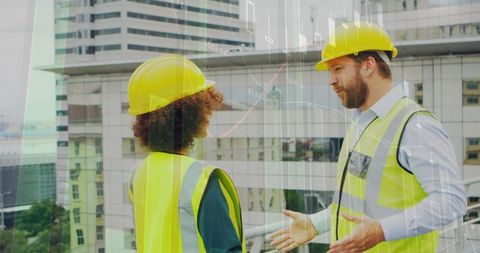 Collaborating Architects Analyzing Construction Data - Download Free Stock Images Pikwizard.com